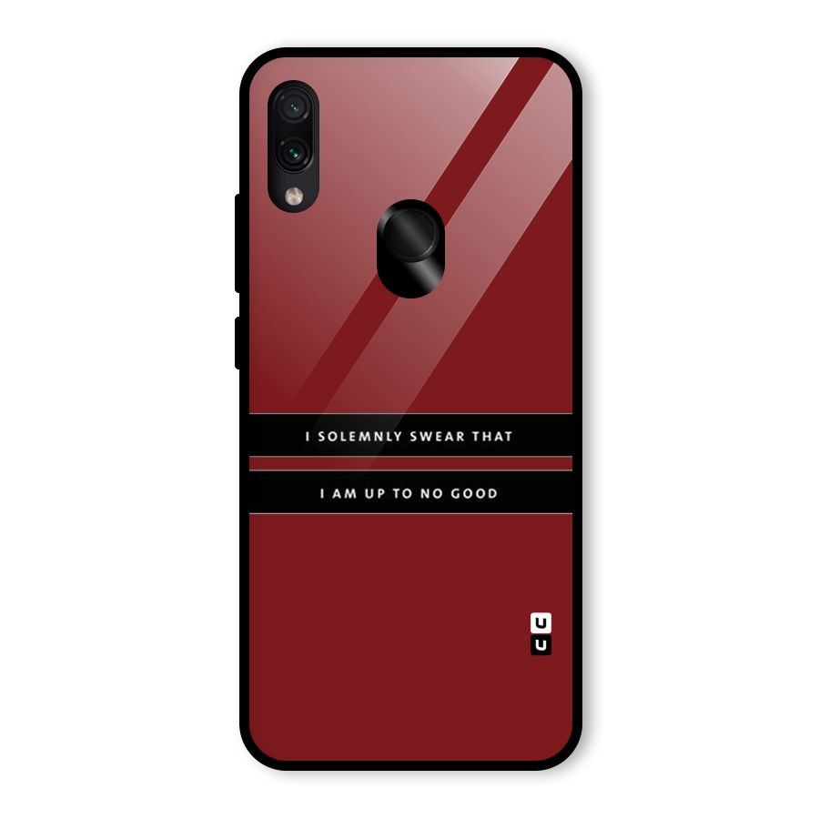 No Good Swear Glass Back Case for Redmi Note 7