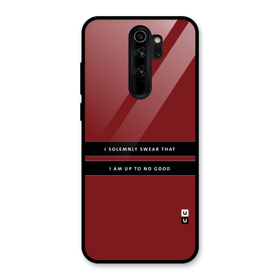 No Good Swear Glass Back Case for Redmi Note 8 Pro