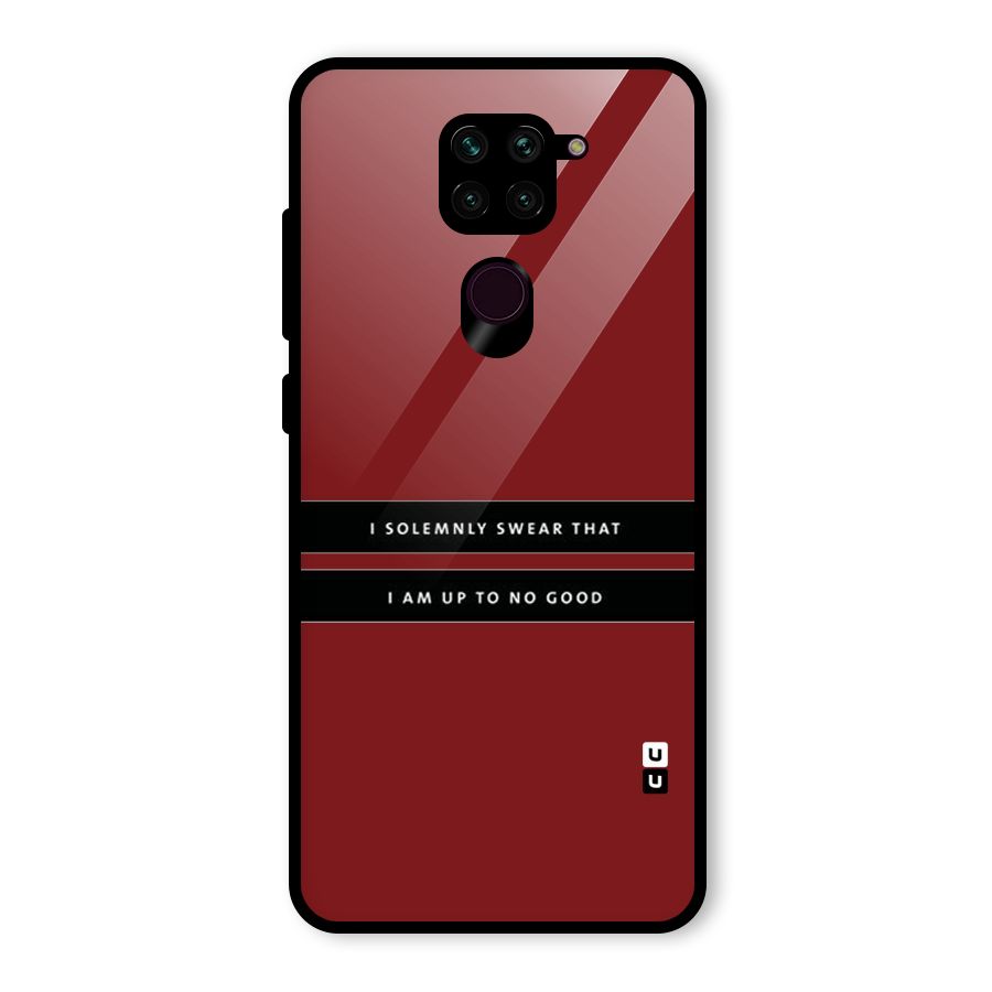 No Good Swear Glass Back Case for Redmi Note 9