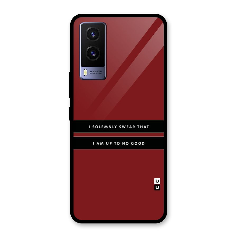 No Good Swear Glass Back Case for Vivo V21e 5G