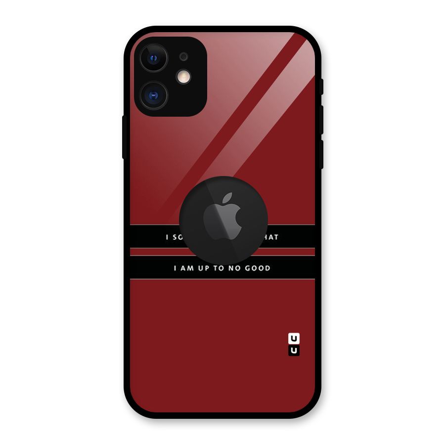 No Good Swear Glass Back Case for iPhone 11 Logo Cut