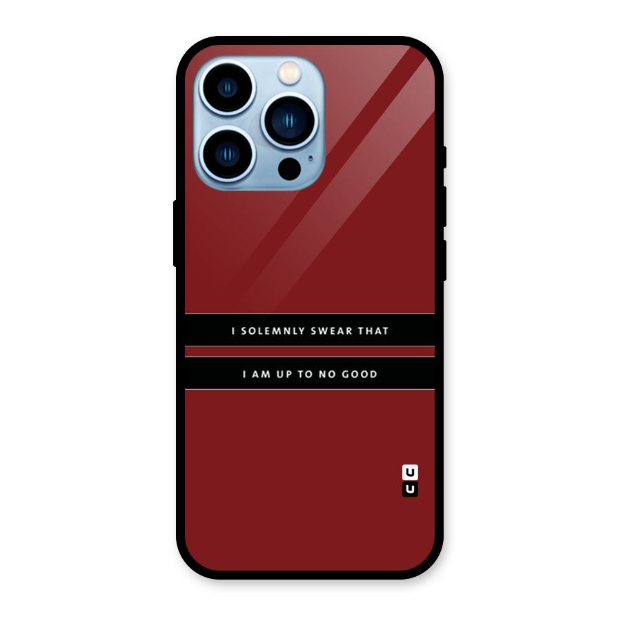 No Good Swear Glass Back Case for iPhone 13 Pro