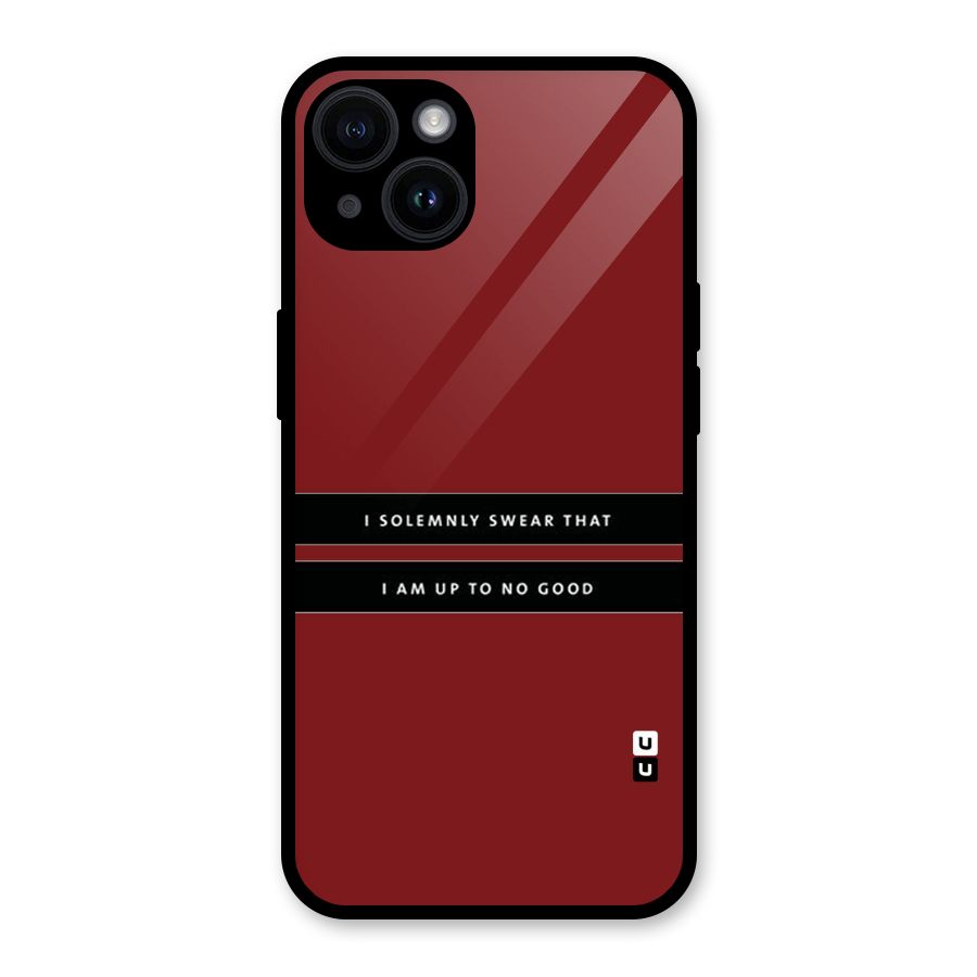 No Good Swear Glass Back Case for iPhone 14