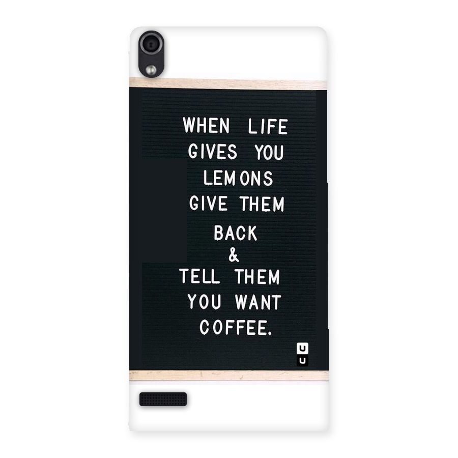 No Lemon Only Coffee Back Case for Ascend P6