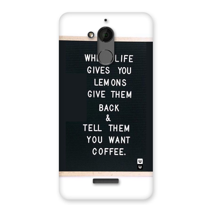 No Lemon Only Coffee Back Case for Coolpad Note 5