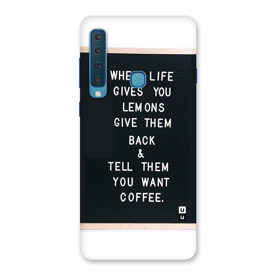 No Lemon Only Coffee Back Case for Galaxy A9 (2018)