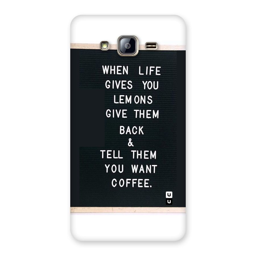 No Lemon Only Coffee Back Case for Galaxy On5