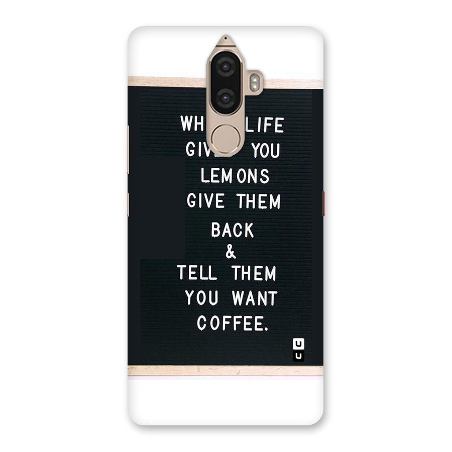 No Lemon Only Coffee Back Case for Lenovo K8 Note