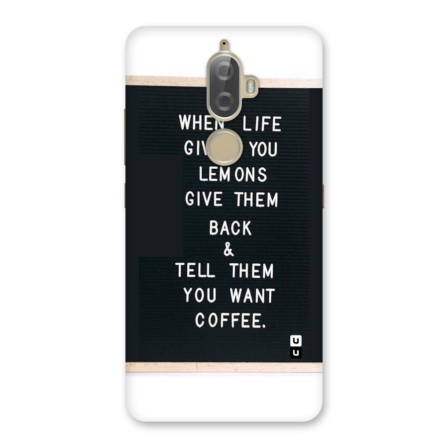 No Lemon Only Coffee Back Case for Lenovo K8 Plus