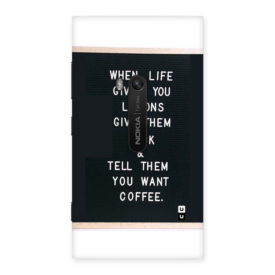 No Lemon Only Coffee Back Case for Lumia 920