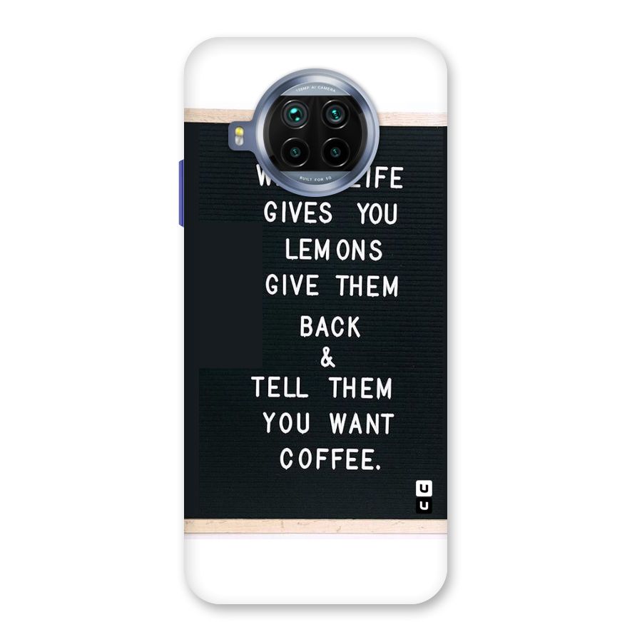 No Lemon Only Coffee Back Case for Mi 10i
