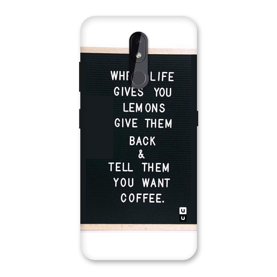 No Lemon Only Coffee Back Case for Nokia 3.2