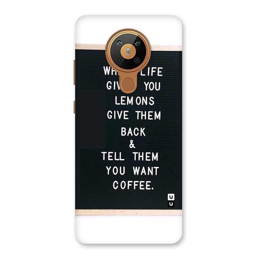 No Lemon Only Coffee Back Case for Nokia 5.3