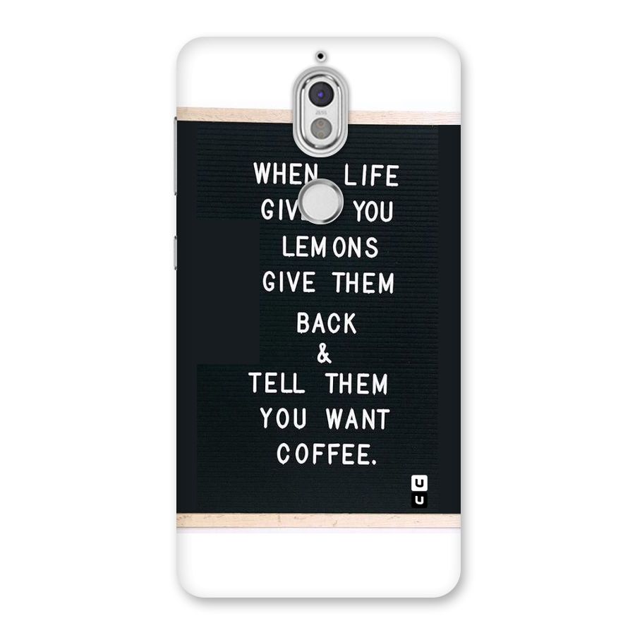 No Lemon Only Coffee Back Case for Nokia 7