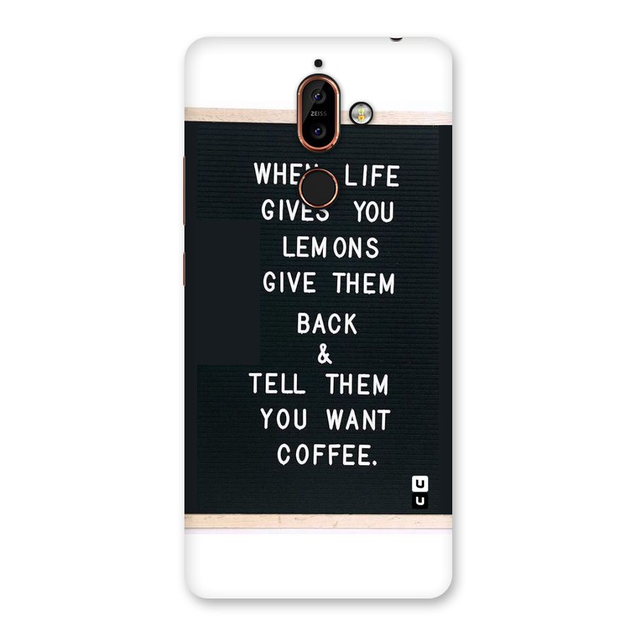 No Lemon Only Coffee Back Case for Nokia 7 Plus