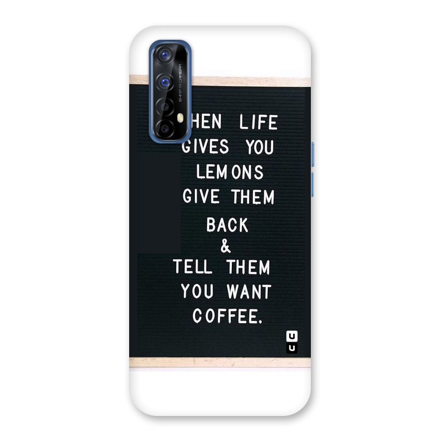 No Lemon Only Coffee Back Case for Realme Narzo 20 Pro