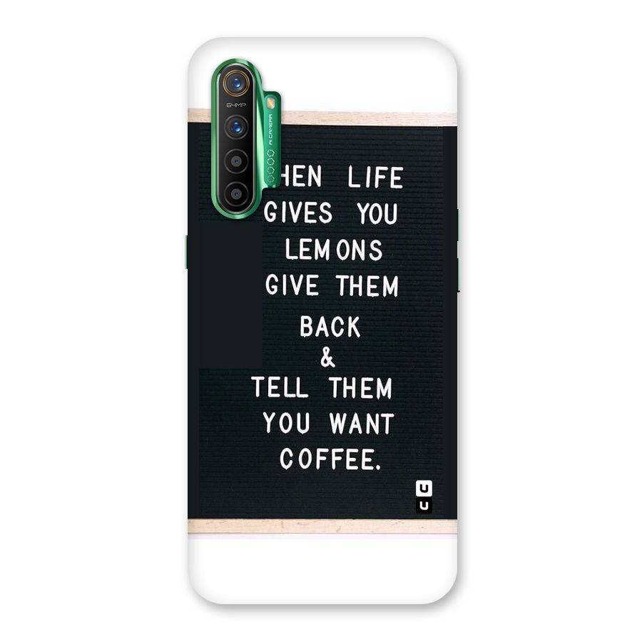 No Lemon Only Coffee Back Case for Realme X2