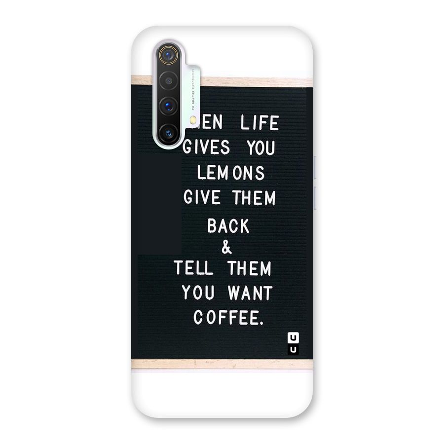 No Lemon Only Coffee Back Case for Realme X3 SuperZoom