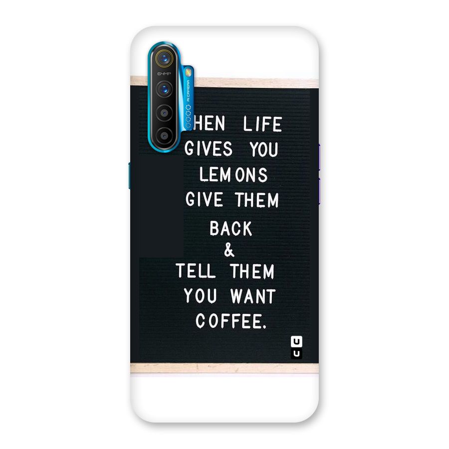 No Lemon Only Coffee Back Case for Realme XT