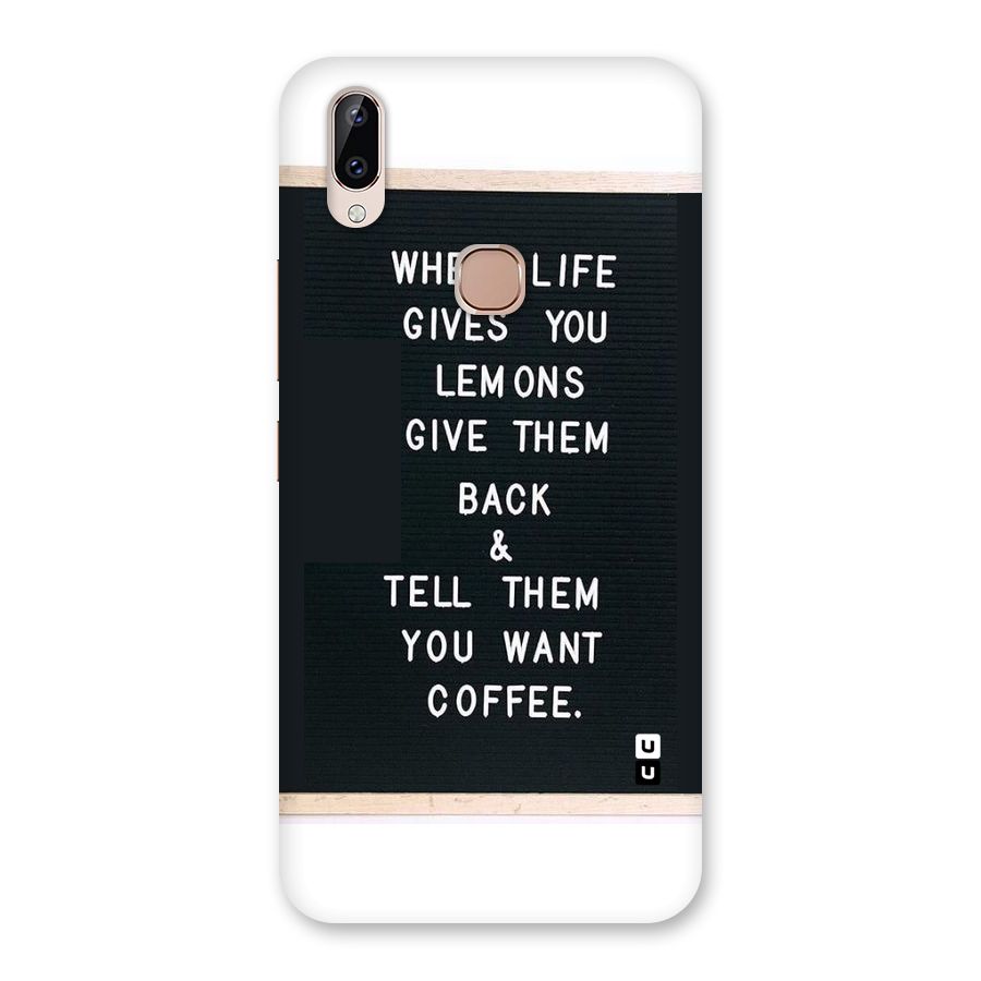No Lemon Only Coffee Back Case for Vivo Y83 Pro