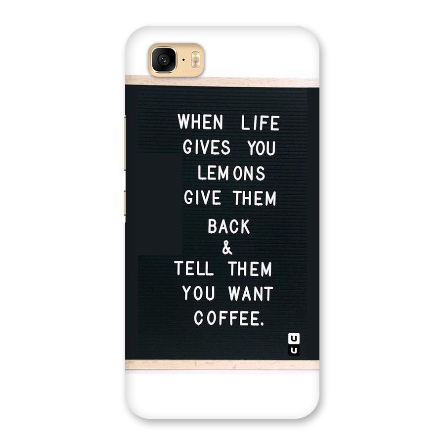 No Lemon Only Coffee Back Case for Zenfone 3s Max
