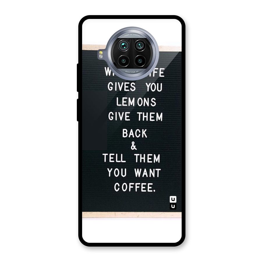 No Lemon Only Coffee Glass Back Case for Mi 10i