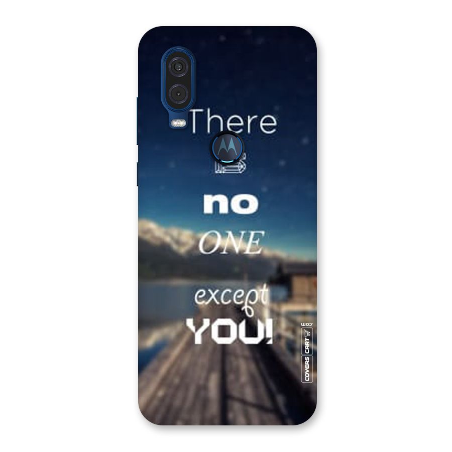 No One But You Back Case for Motorola One Vision
