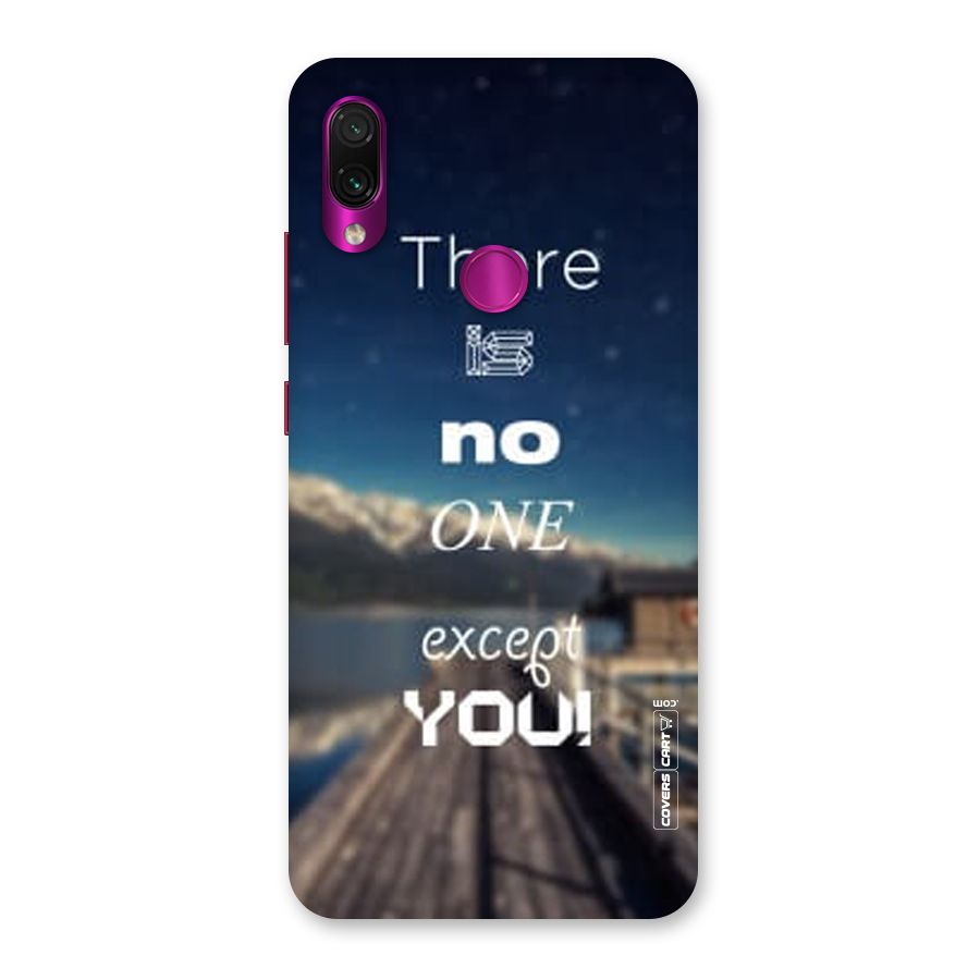 No One But You Back Case for Redmi Note 7 Pro