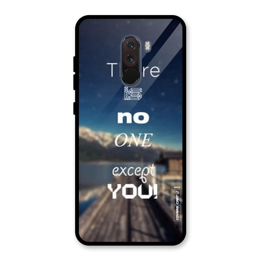No One But You Glass Back Case for Poco F1