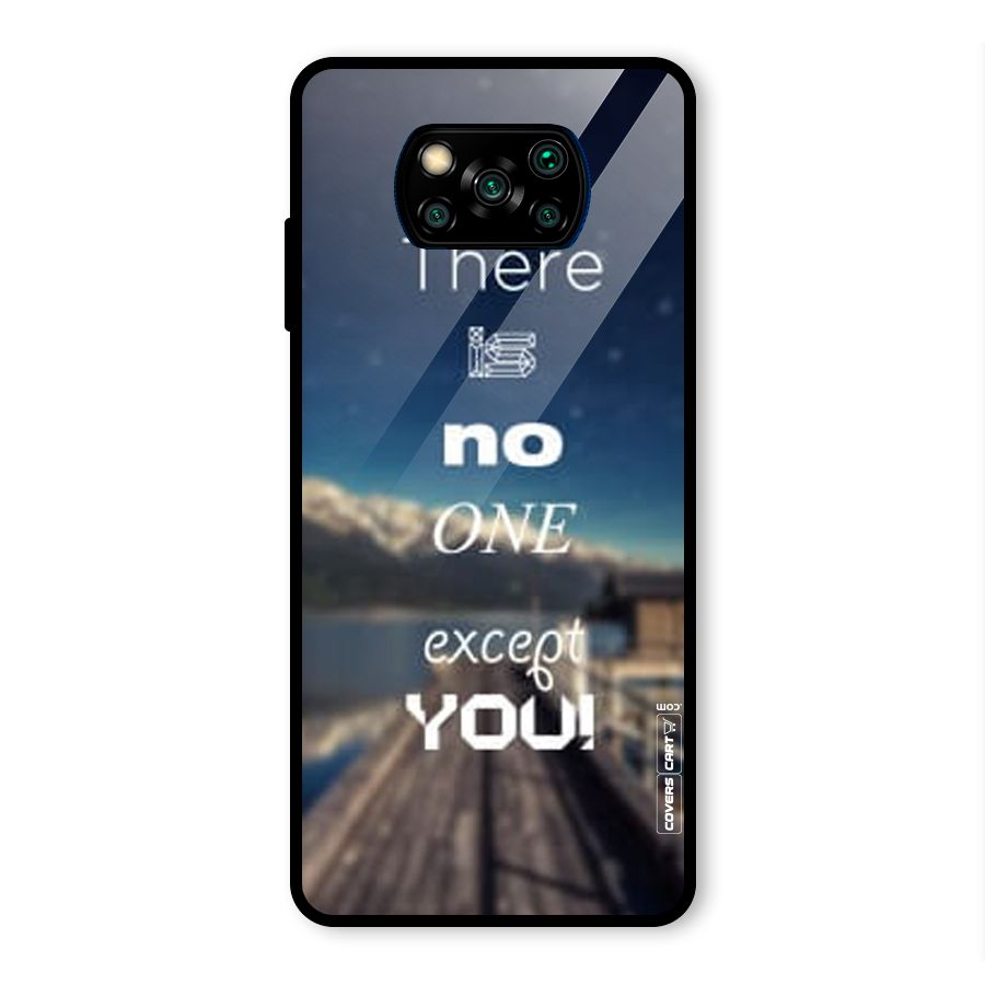 No One But You Glass Back Case for Poco X3 Pro