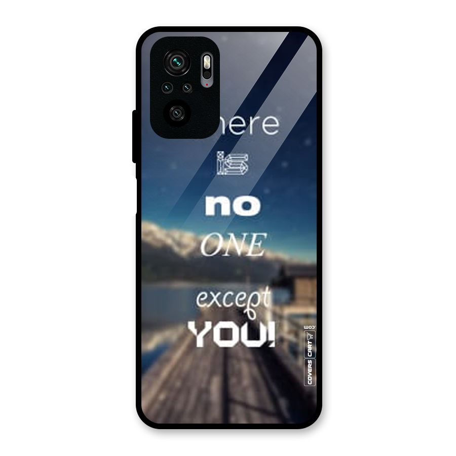 No One But You Glass Back Case for Redmi Note 10S