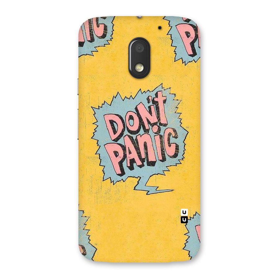No Panic Back Case for Moto E3 Power