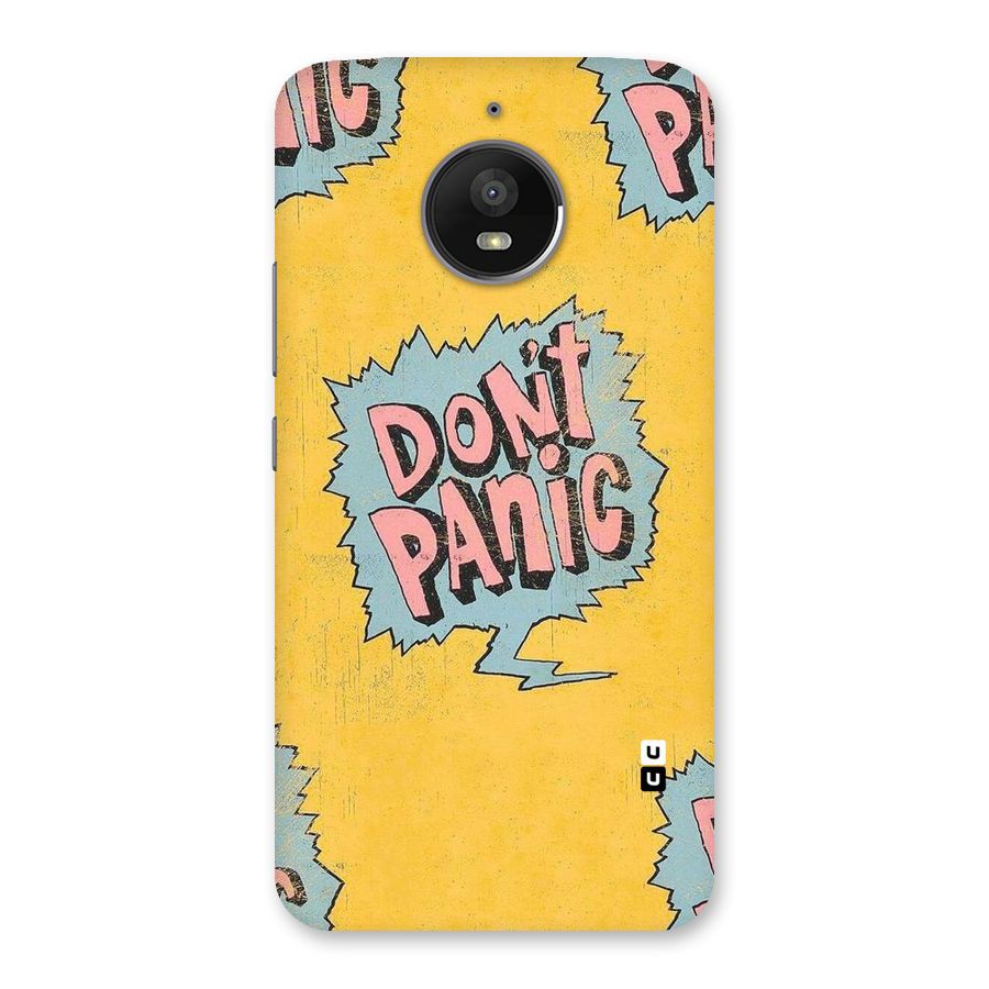 No Panic Back Case for Moto E4 Plus