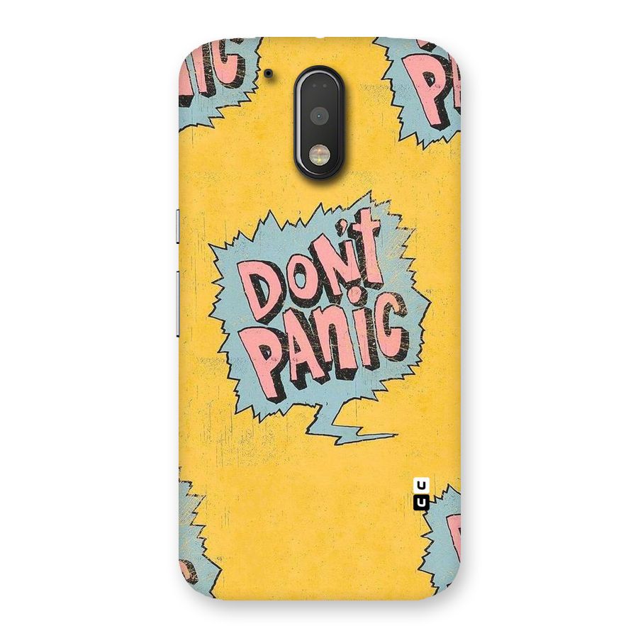 No Panic Back Case for Motorola Moto G4 Plus