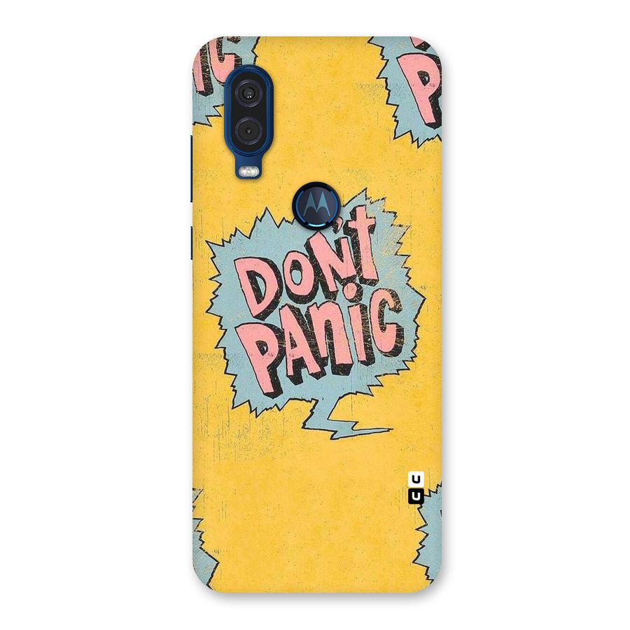 No Panic Back Case for Motorola One Vision