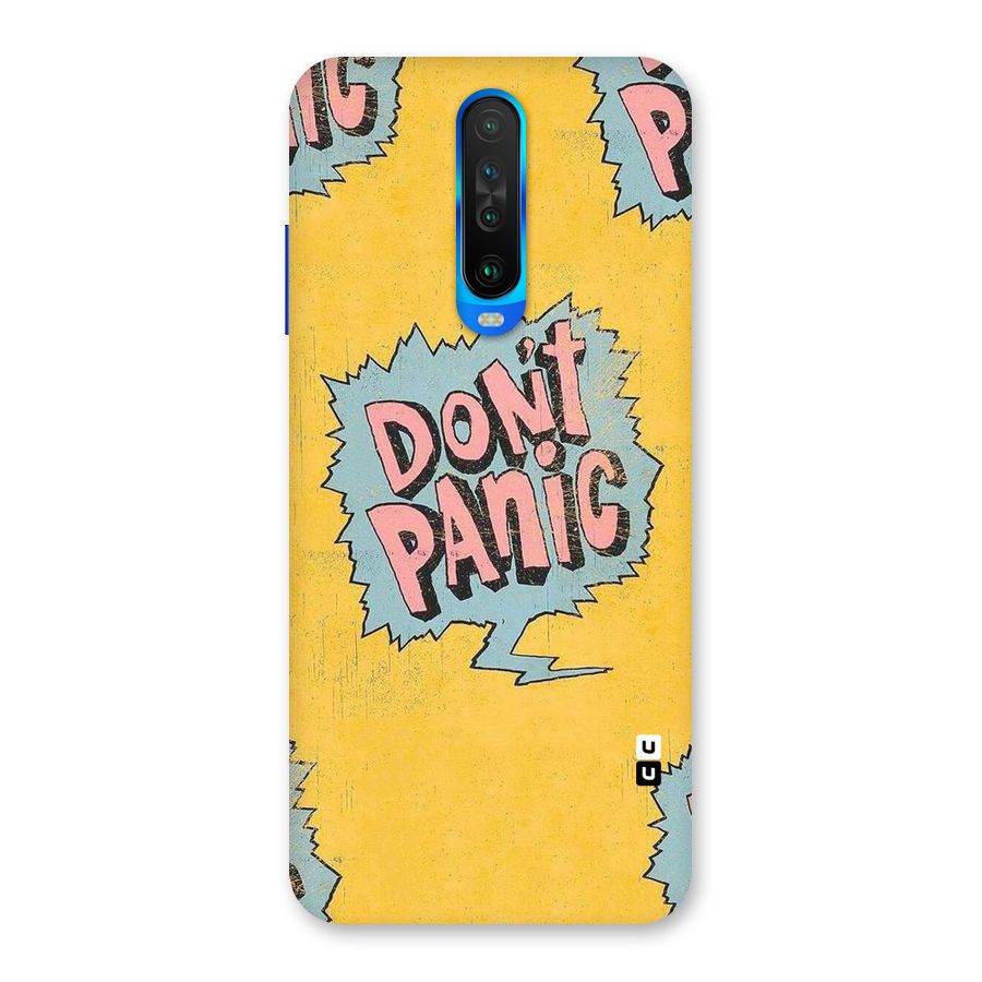 No Panic Back Case for Poco X2