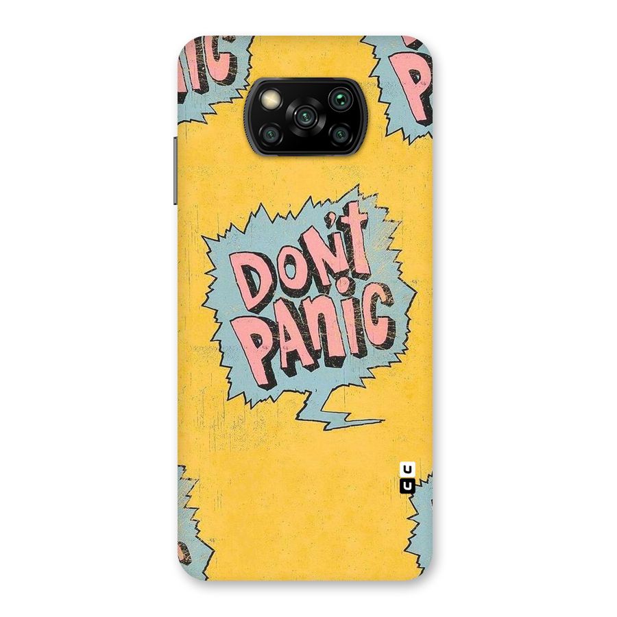 No Panic Back Case for Poco X3