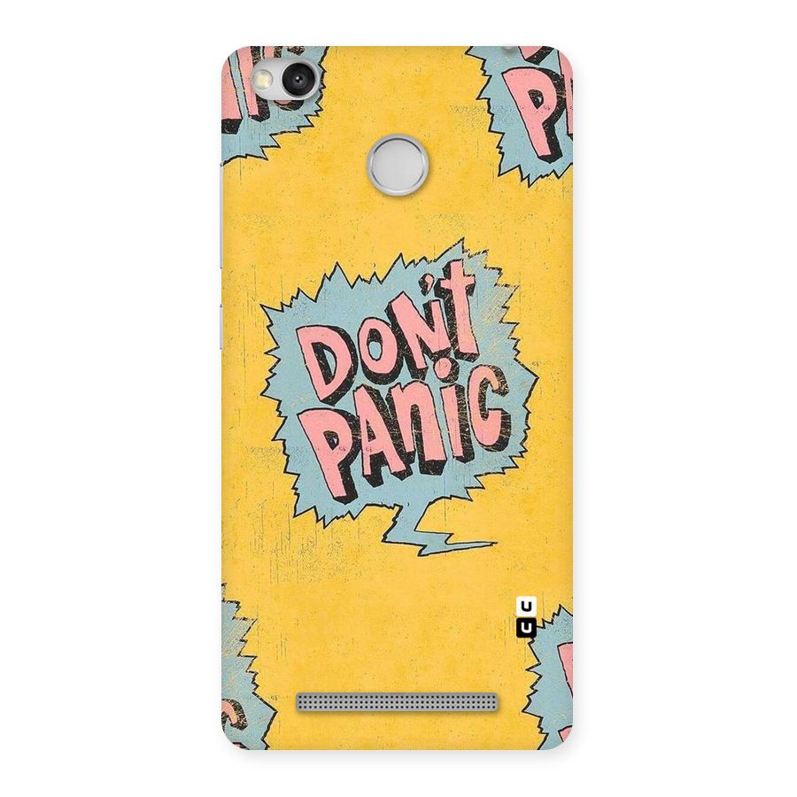 No Panic Back Case for Redmi 3S Prime