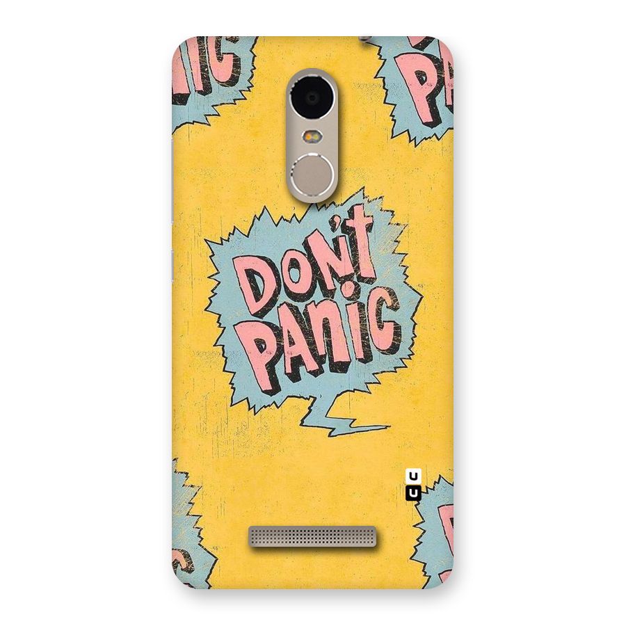 No Panic Back Case for Xiaomi Redmi Note 3
