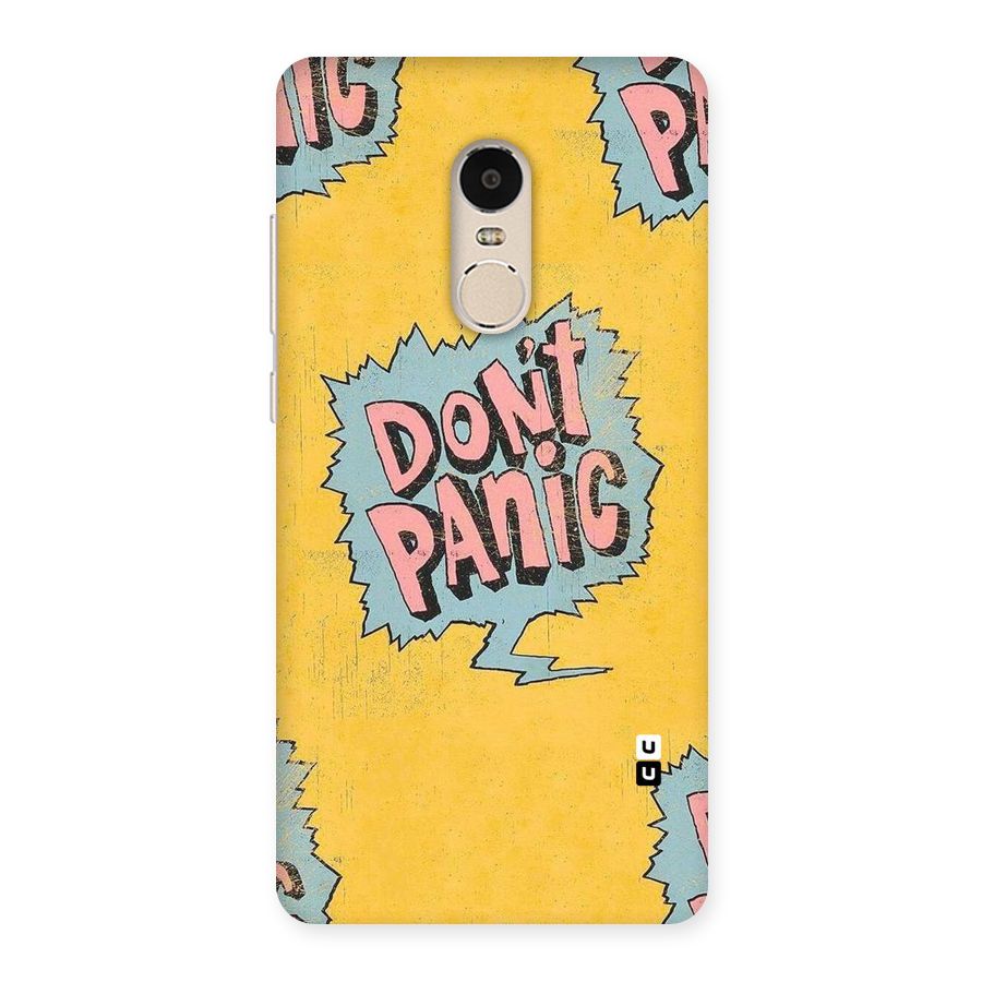 No Panic Back Case for Xiaomi Redmi Note 4