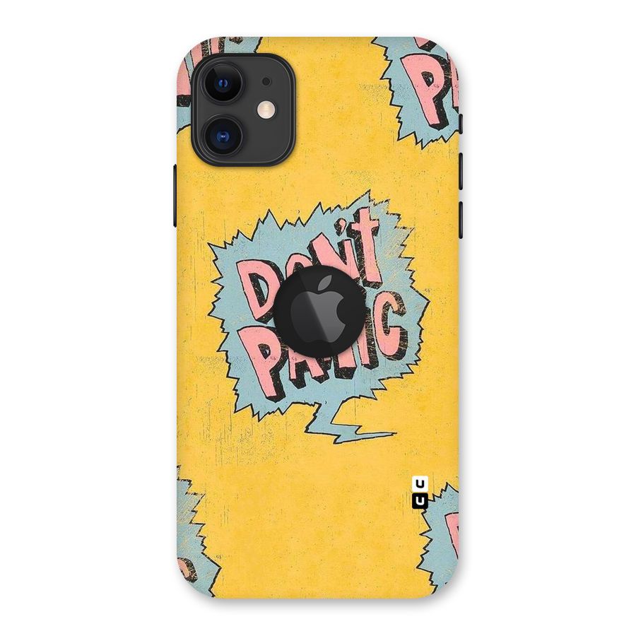 No Panic Back Case for iPhone 11 Logo Cut