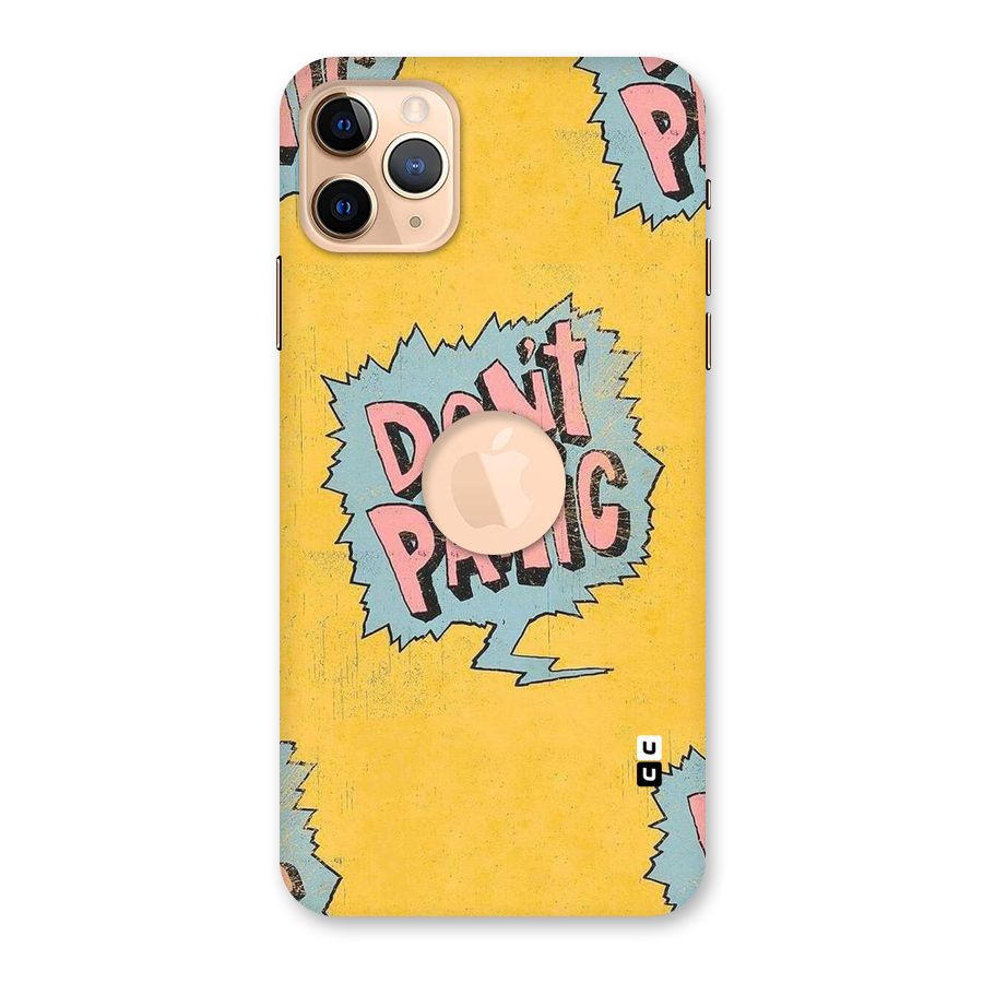 No Panic Back Case for iPhone 11 Pro Max Logo Cut
