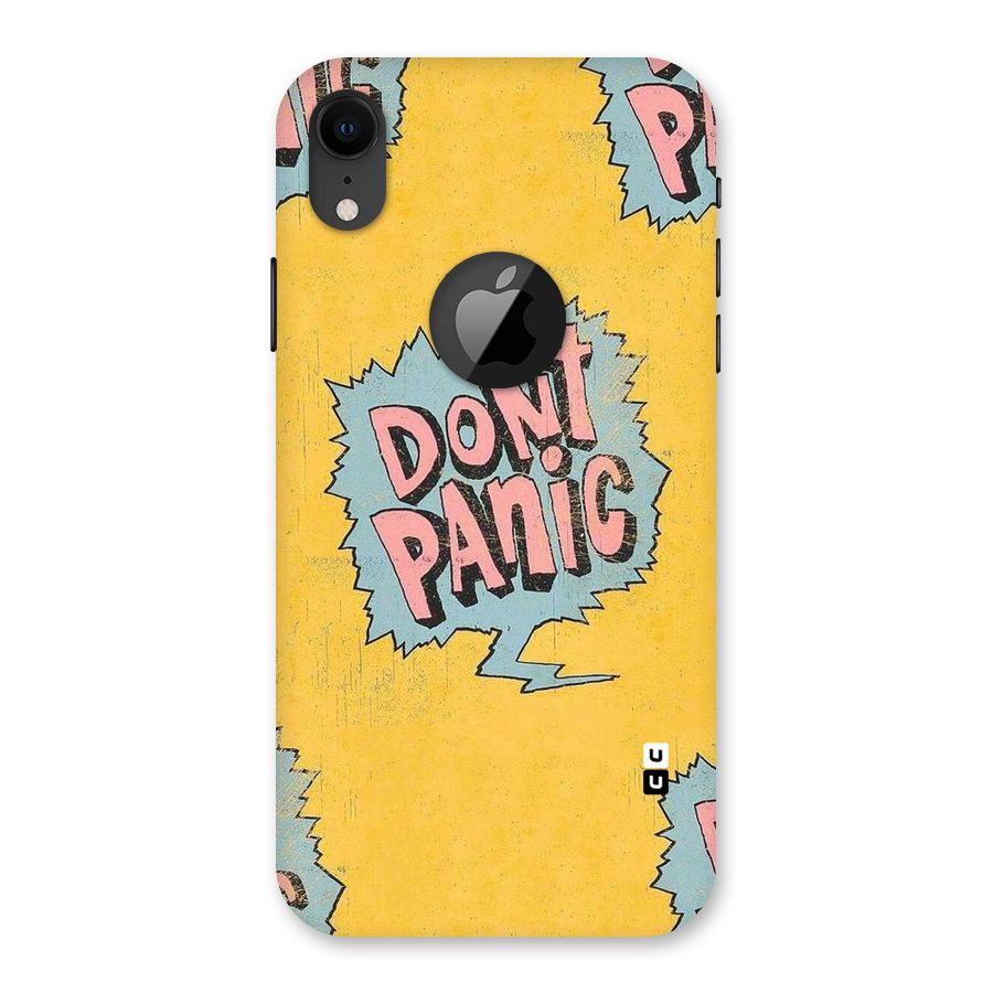 No Panic Back Case for iPhone XR Logo Cut