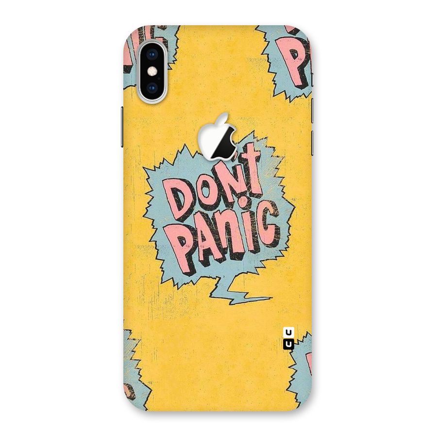 No Panic Back Case for iPhone XS Max Apple Cut