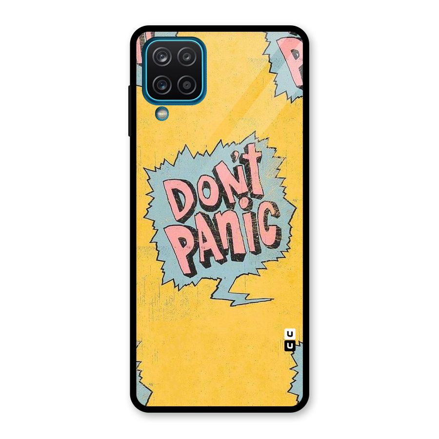 No Panic Glass Back Case for Galaxy A12