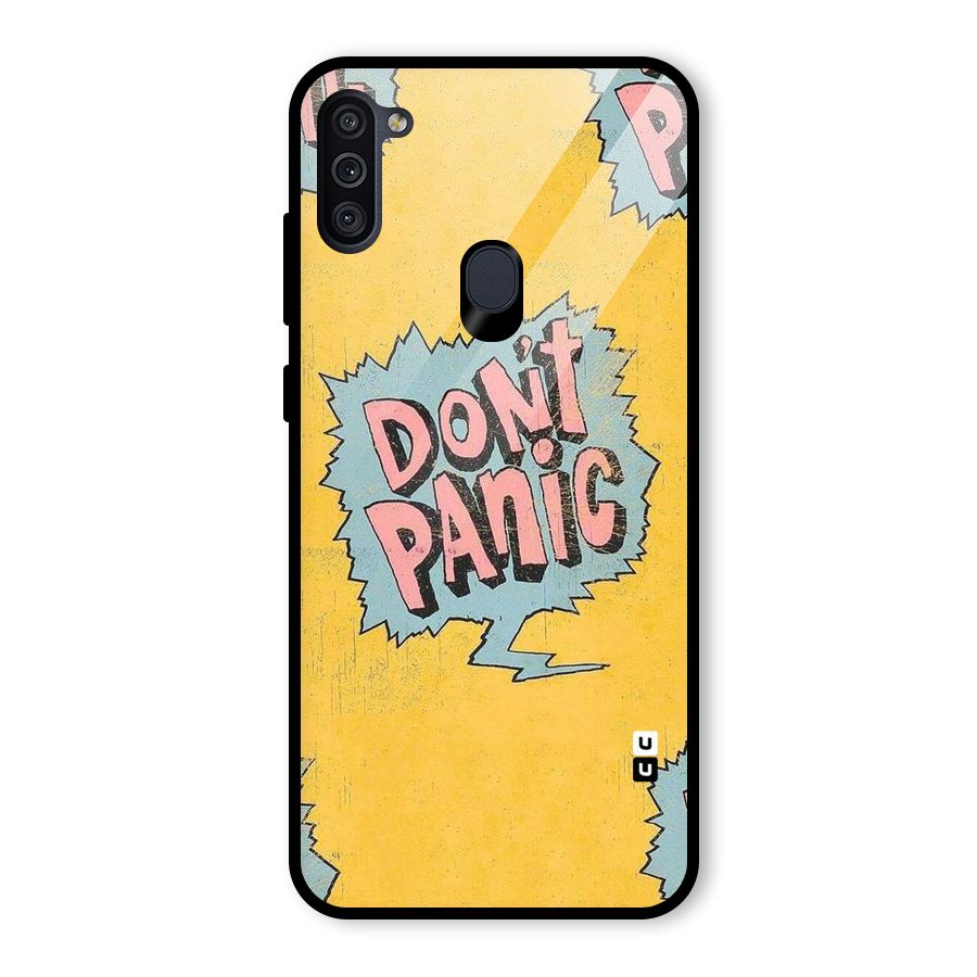 No Panic Glass Back Case for Galaxy M11