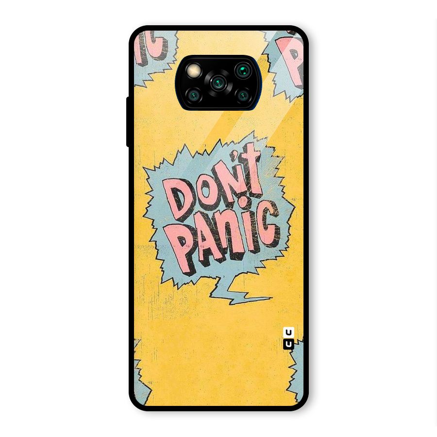 No Panic Glass Back Case for Poco X3 Pro