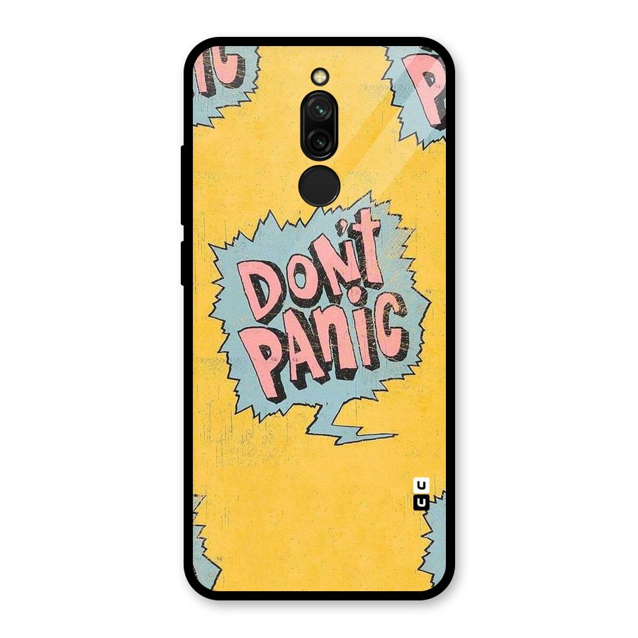 No Panic Glass Back Case for Redmi 8