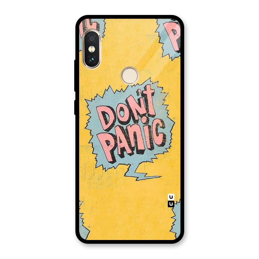 No Panic Glass Back Case for Redmi Note 5 Pro