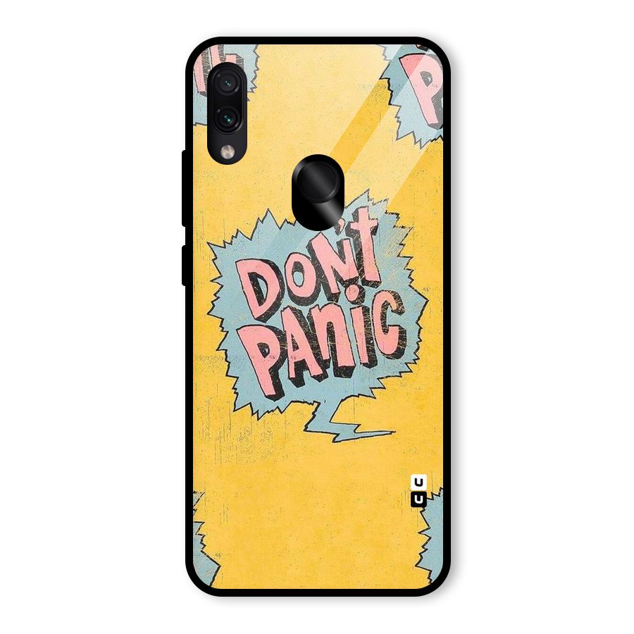No Panic Glass Back Case for Redmi Note 7 Pro